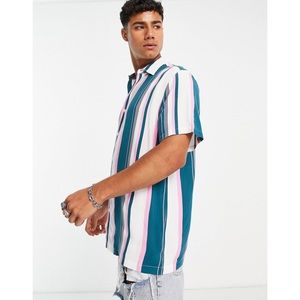 Asos Mens 3xl LONG striped shirt sleeved shirt